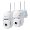 blurams 2K Outdoor Camera Wired, 5GHz/2.4GHz Wi-Fi Cameras for Home Security Outside with 360° PTZ, Color Night Vision, Motion Detection Tracking, Two-Way Audio, IP66 Weatherproof, Works with Alexa