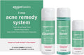Amazon Basics 3-Step Acne Remedy System with Cleanser, Toner and Treatment, 10 Fluid Ounces, 1-Pack